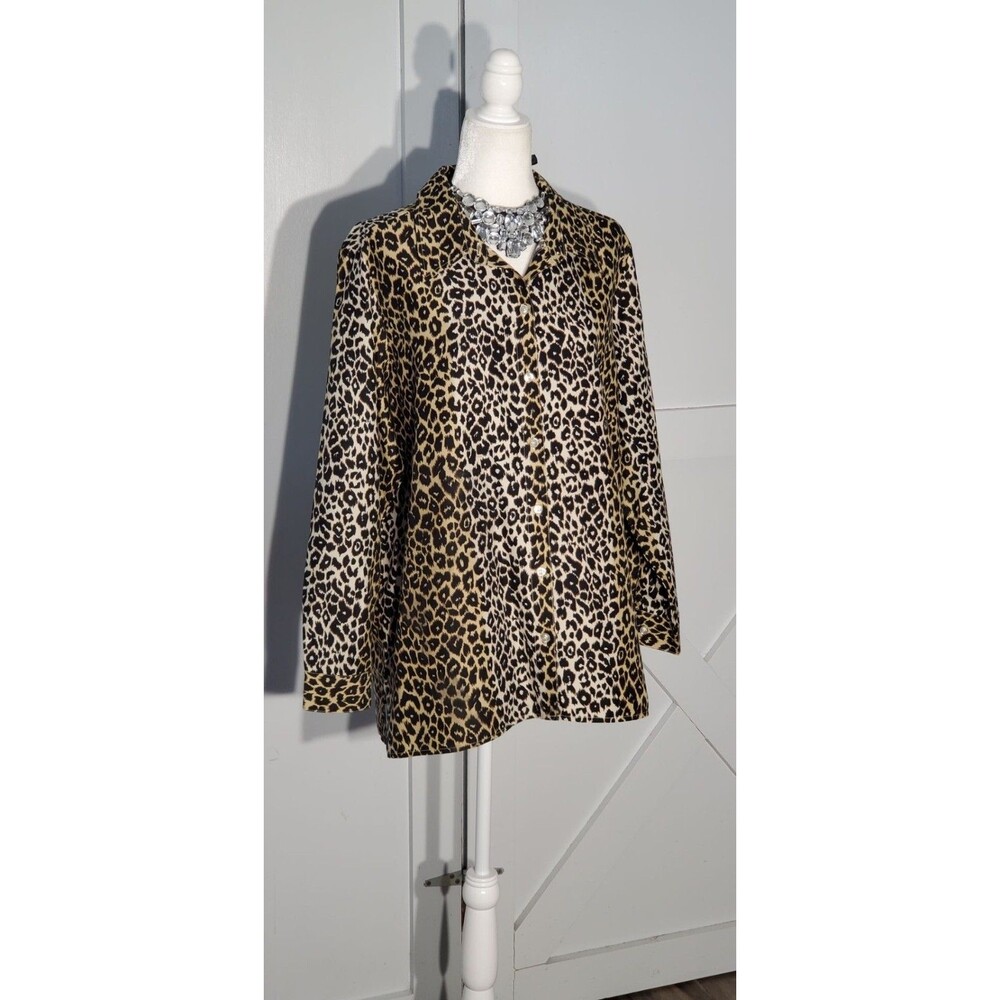 NATIONAL TUNIC COLOR BROWN LONG SLEEVE SIZE 2X